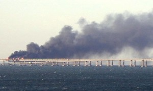 Terrorisic Act example Crimea Bridge explosion