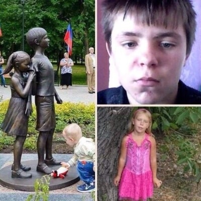 The Alley of Angels Donbass Ukraine hearbbreaking story boy sacrificed his life to save the life of his younger sister
