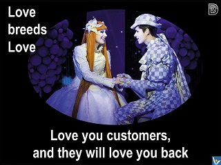 Love your customers and they will love you back Vadim Kotelnikov quotes love breeds love