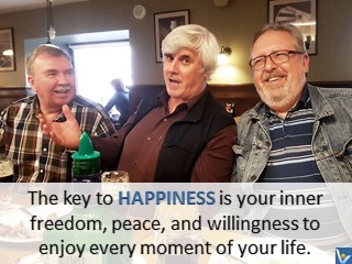 Vadim Kotelnikov happiness quotes, photogram; The key to happiness is your inner freedom, peace, and willingness to enjoy every moment of your life.