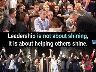 Best Leadership quotes Vadim Kotelnikov Leadership is not about shining, it is about helping others shine. 