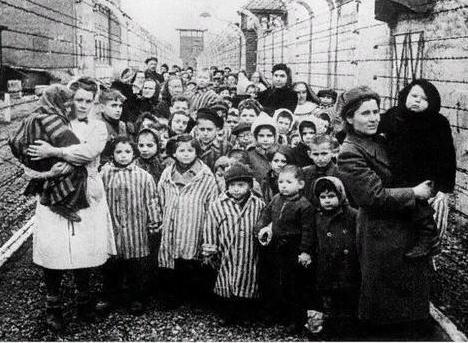 World War II Children rescued Soviet army liberated Nazi camp Auschwitz
